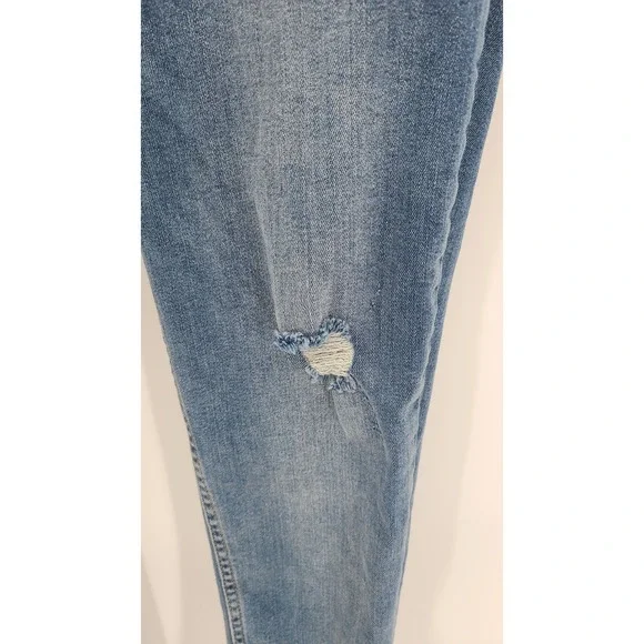 Free People Womens Jeans Size 29 Blue Distressed Frayed Hem Skinny Boho Indie - Picture 4 of 11